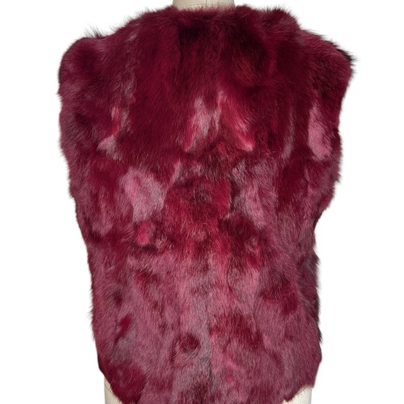 Adrianne Landau Fox rabbit fur vest - Picture 2 of 8